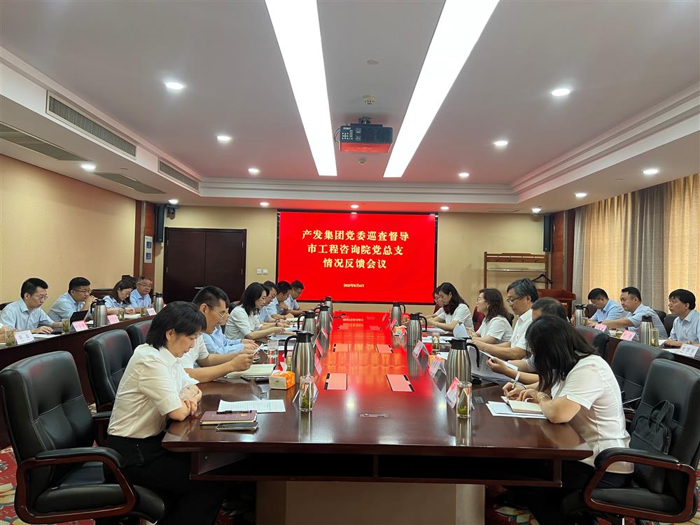 產(chǎn)發(fā)集團黨委巡查督導組向市工程咨詢(xún)院黨委反饋巡查督導情況